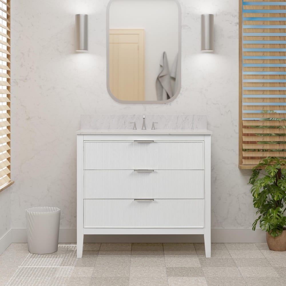 Evelyn 36-inch Vanity with Engineered Marble Top