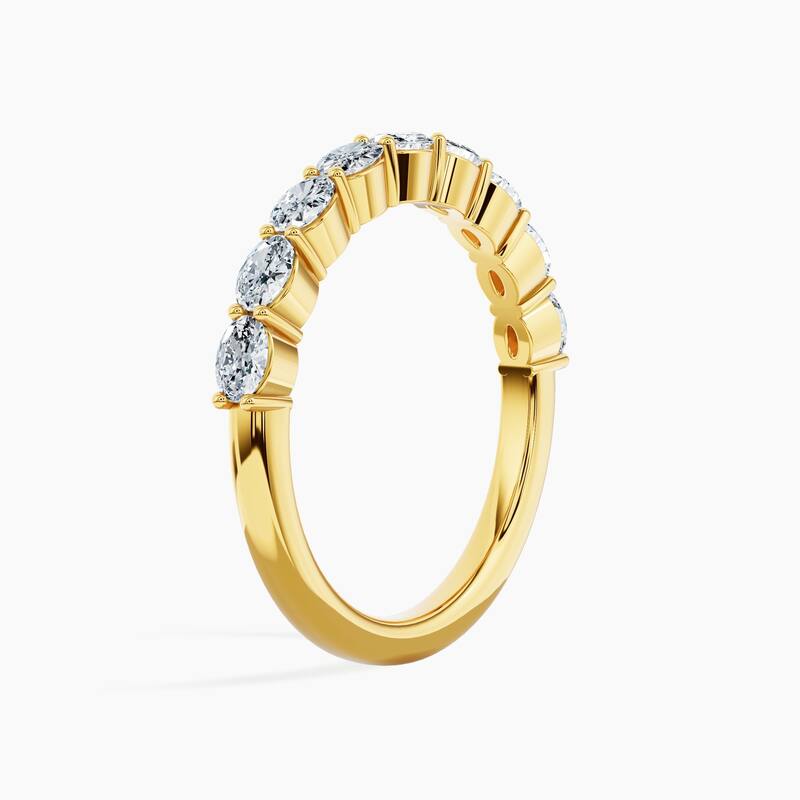 Auriya 14k Gold Oval East-West Lab Grown Diamond Half Eternity Band 0.90 - 3.75 ct. tw. (F-G, VS)