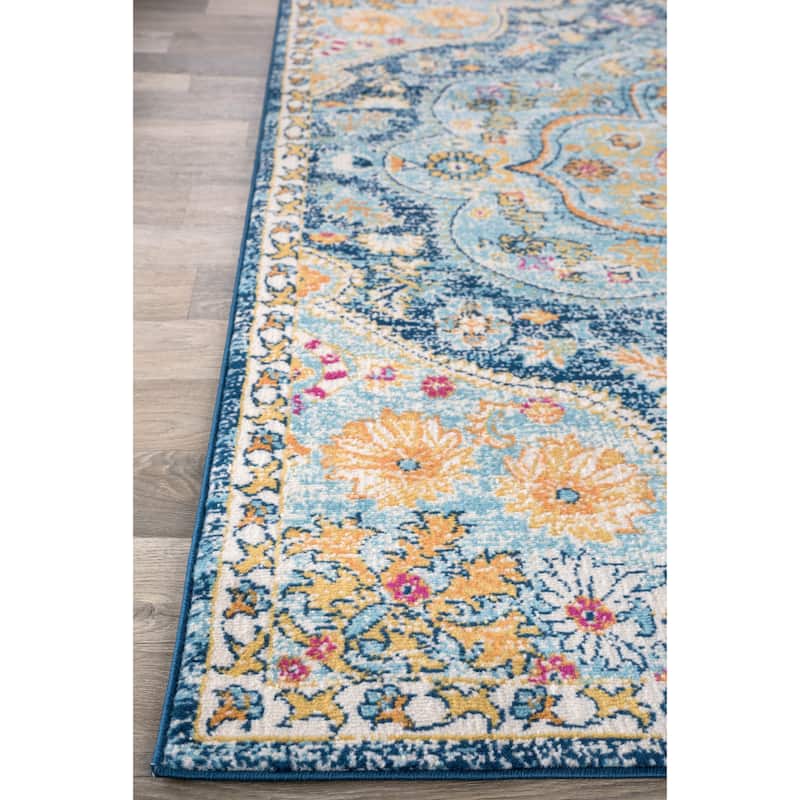 The Curated Nomad Sunset Distressed Vintage Bohemian Rug