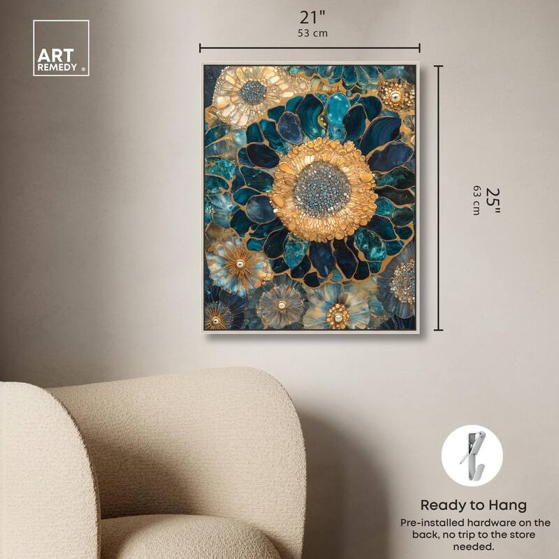 Opulent Geode II Canvas by Art Remedy