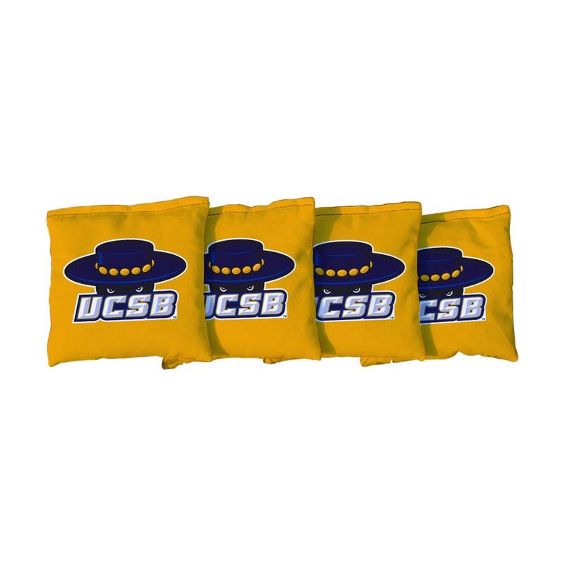University of California, Santa Barbara Gauchos Yellow Cornhole Bags - Corn Filled