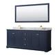 Option Dark Blue / White Carrara Marble Top / Brushed