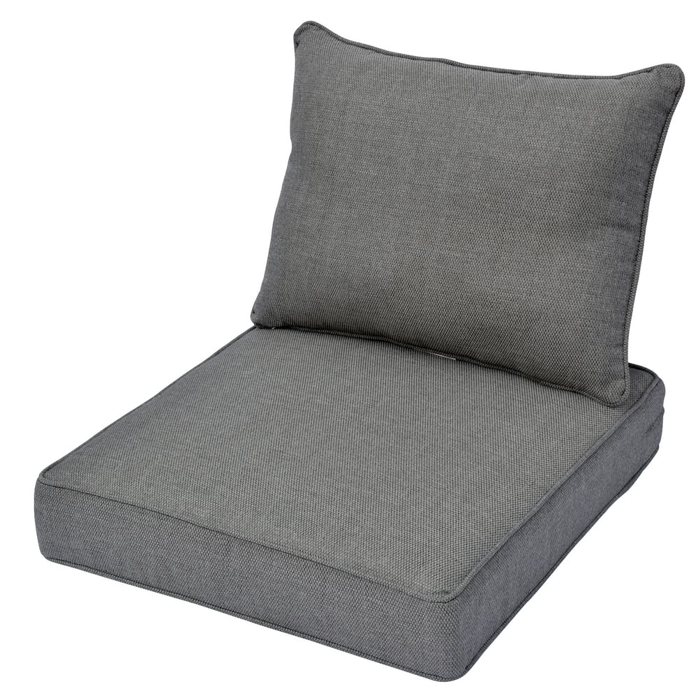 OVIOS Solid Indoor/ Outdoor Deep Seat Cushion Set