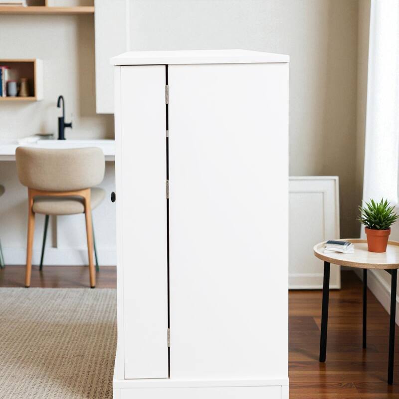 Modern Wood Buffet Cabinet with Drawer and Adjustable Shelf, Sideboard Storage Cabinet for Dining Room or Kitchen