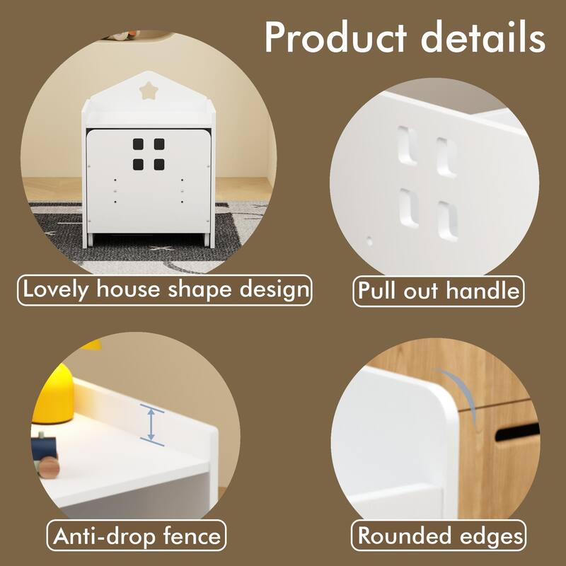 Anmytek Kids Montessori Weaning Table and Chair Set Wooden Toddler Activity Table with Blackboard