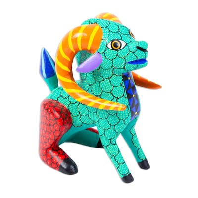 Novica Handmade Bold Cimarron Wood Alebrije Sculpture