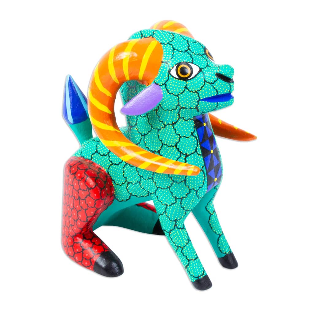 Novica Handmade Bold Cimarron Wood Alebrije Sculpture