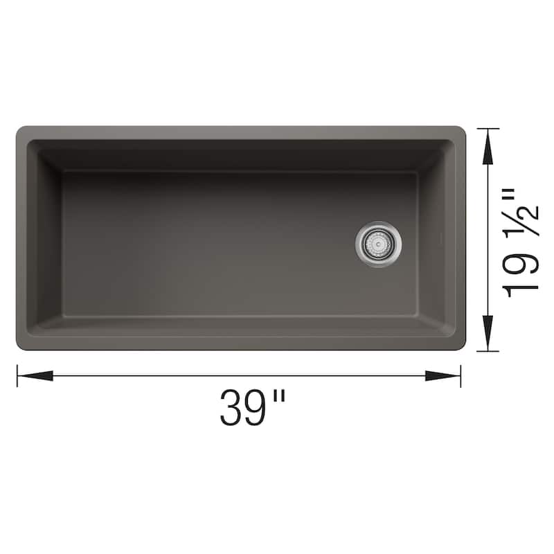 Blanco 443322 Inteos 39" Undermount Single Basin Granite Composite