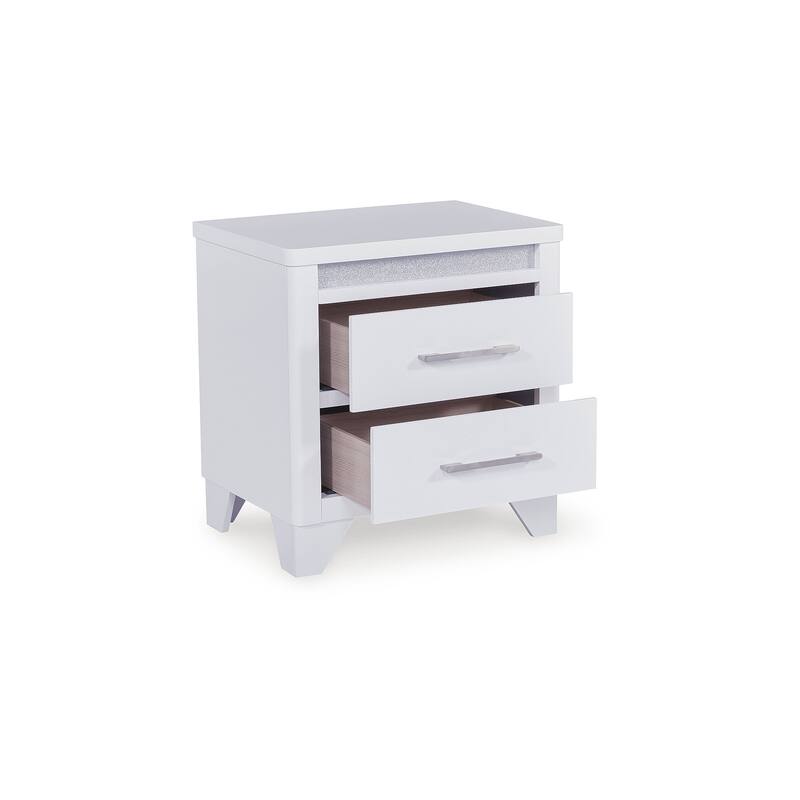 Signature Design by Ashley Stenluxe White Nightstand