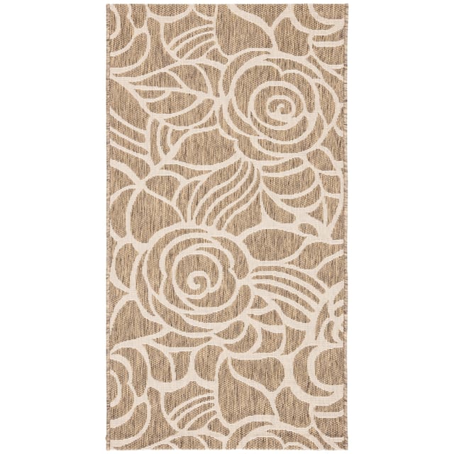 SAFAVIEH Courtyard Lorrayne Floral Geo Indoor/ Outdoor Area Rug