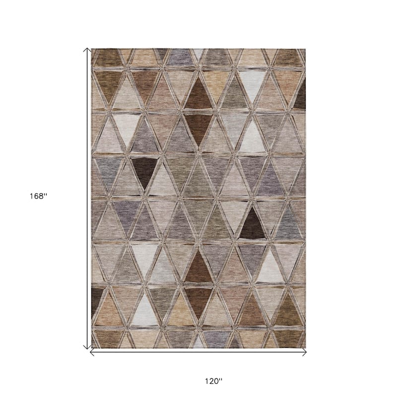 HomeRoots Geometric Transitional Rectangle Outdoor Rug