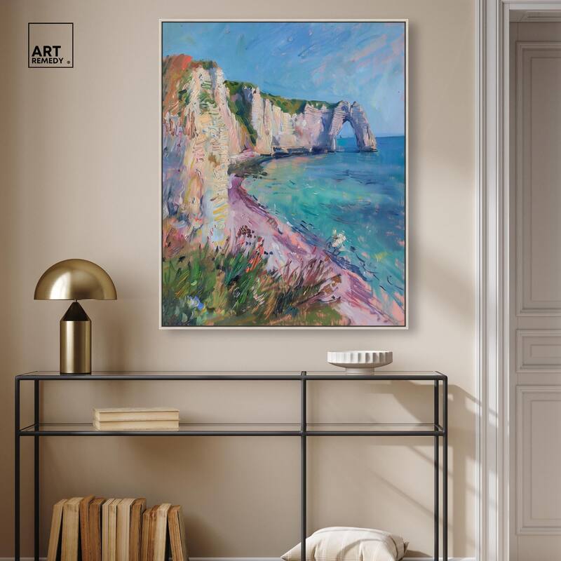 Cliffs of Etretat Canvas by Art Remedy