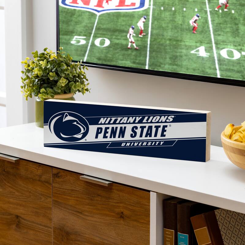 Penn State Wooden Tabletop Mantel Shelf Sign - 5" x 18"