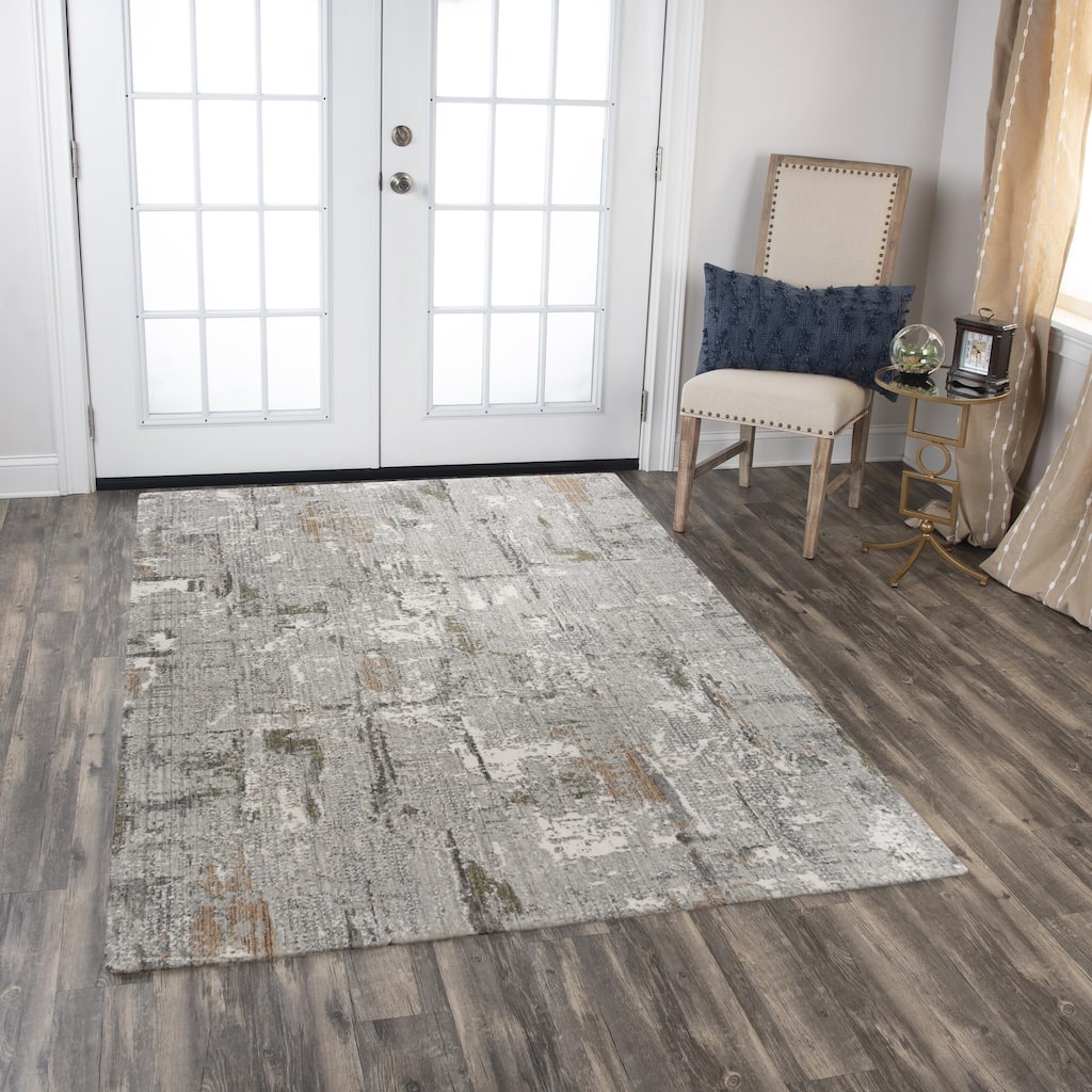 Alora Decor Cara Transitional Gray Recycled Polyester Area Rug