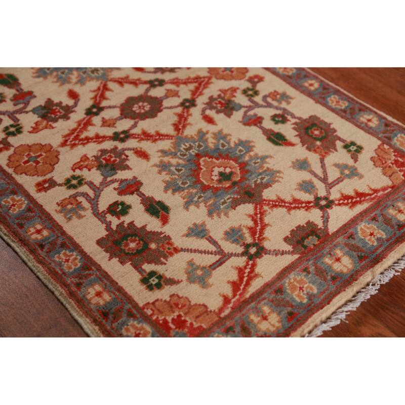 Floral Kazak Oriental Foyer Rug Handmade Wool Carpet - 2'0"x 3'0"