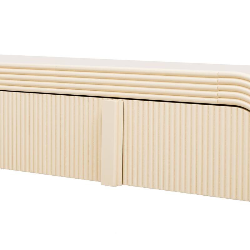 Smooth Surface Entry Table with Adjustable Legs