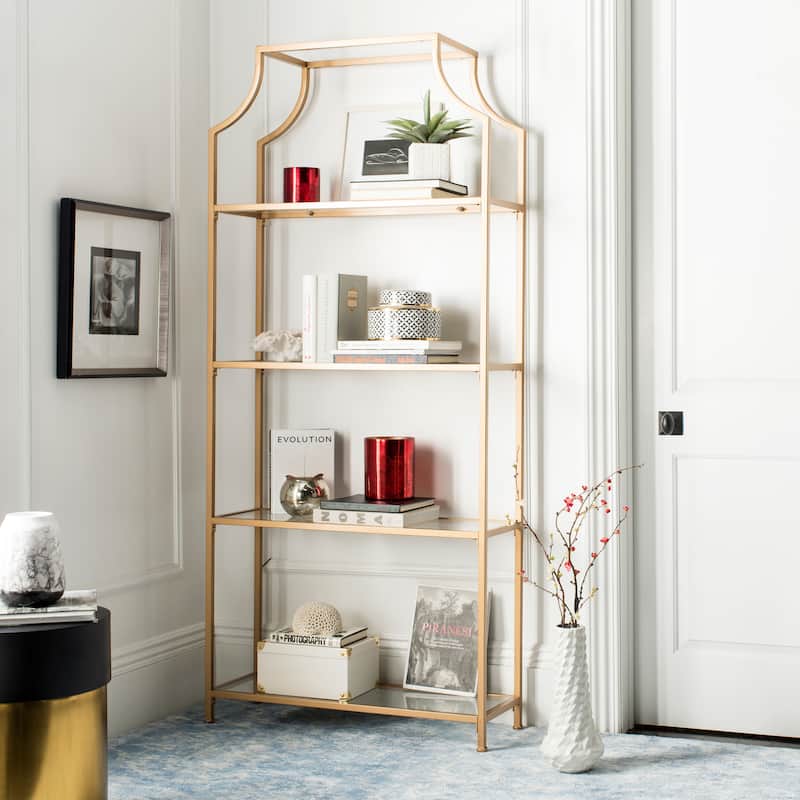 SAFAVIEH Sheron 4-Tier White Etagere - 36" x 12" x 80" - 36Wx12Dx80H