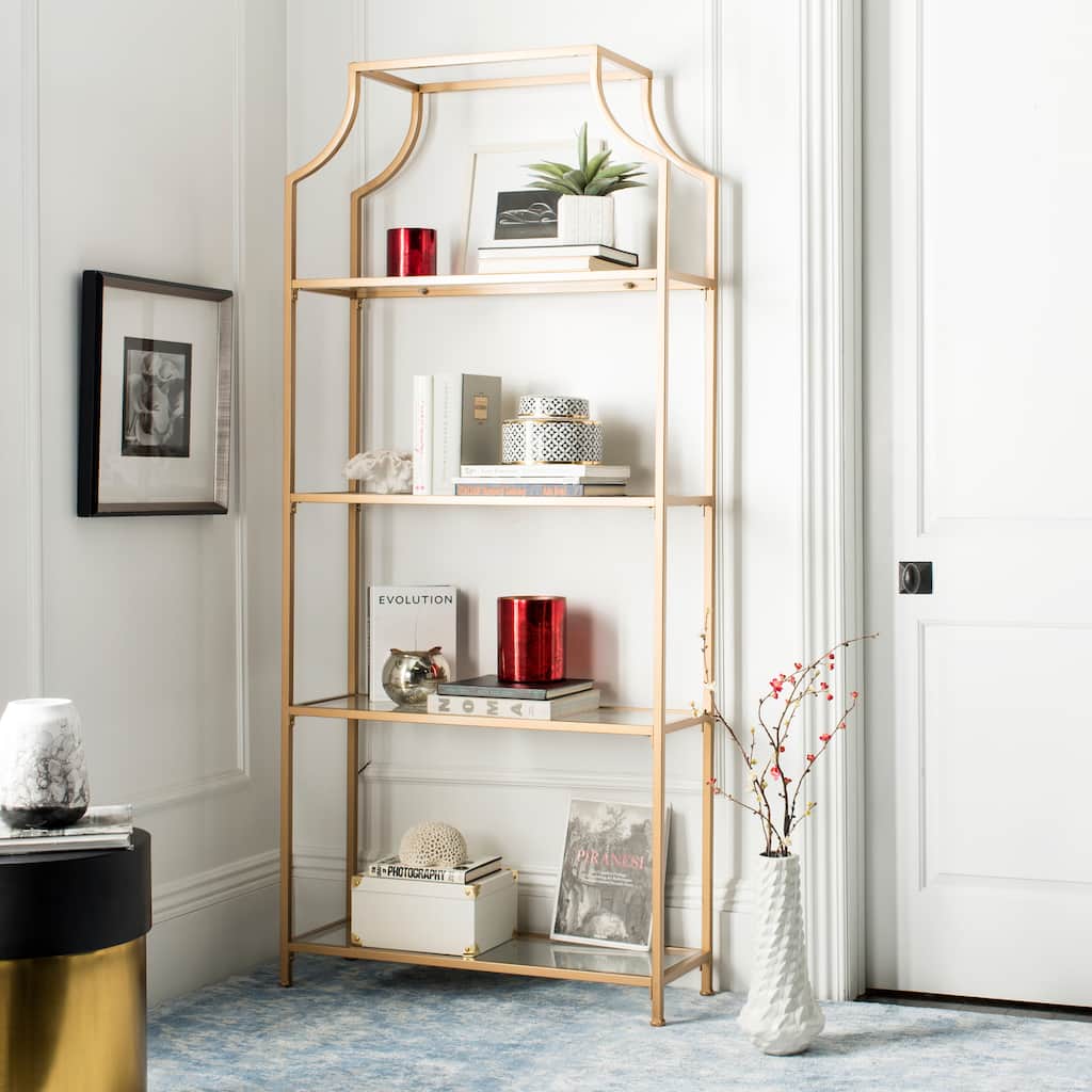 SAFAVIEH Sheron 4-Tier White Etagere - 36" x 12" x 80" - 36Wx12Dx80H