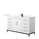 Option White, Black Trim, White Quartz Top