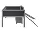 preview thumbnail 13 of 17, Farmhouse Design Twin size Wood Loft Bed,Climbing Frame and Ladder on Both Side,Two Storage Boxes,Double-sided Chalkboard