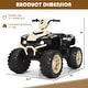 preview thumbnail 59 of 80, Costway 12V Kids 4-Wheeler ATV Quad Ride On Car w/ LED Lights Music - 42''x25.5''x29''(LxWxH)