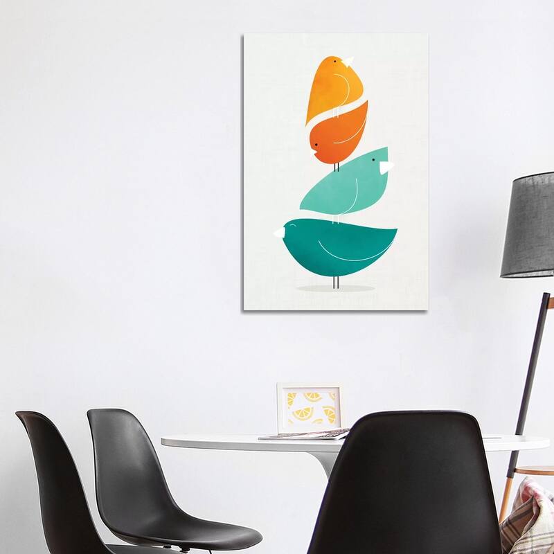 iCanvas "Bird Stack II" by Modern Tropical Canvas Print - 40x26x1.5