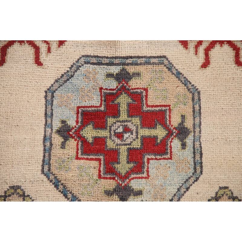 All-Over Kazak Oriental Area Rug Handmade Wool Carpet - 8'3" x 11'3"