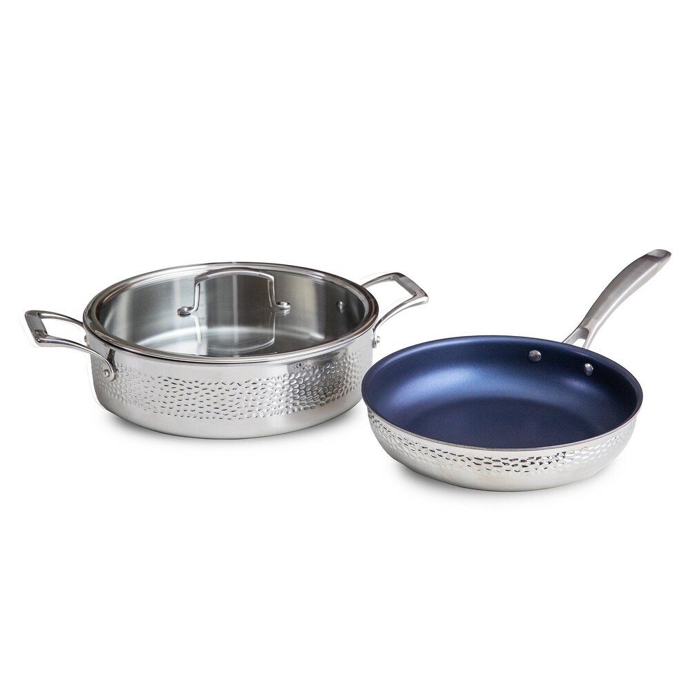https://ak1.ostkcdn.com/images/products/is/images/direct/5ebc979ffd612d895c6f31d08e25d0e5b7be4858/Blue-Jean-Chef-3-Piece-Stainless-Steel-Cookware-Set%2C-Hammered-Finish%2C-Tri-Ply-Construction-Clad-Cookware%2C-Nonstick.jpg