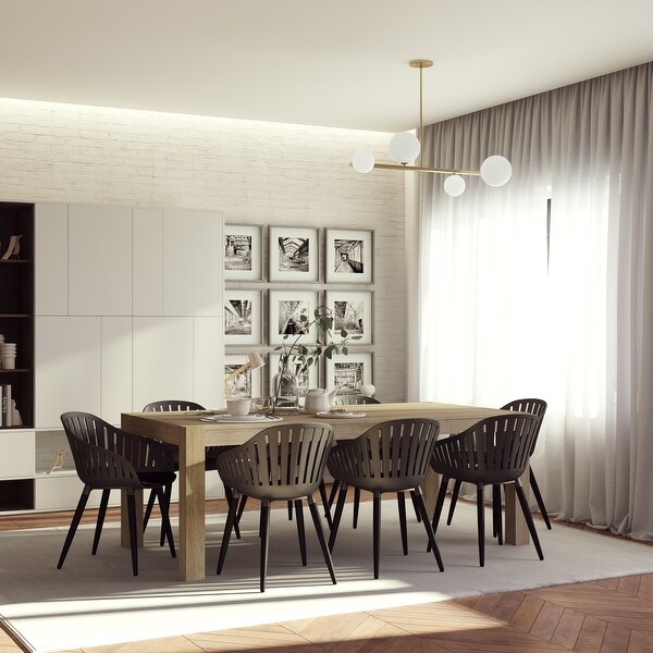 Midtown Concept Pietra 9pc Indoor Wood Dining Set. Opens flyout.
