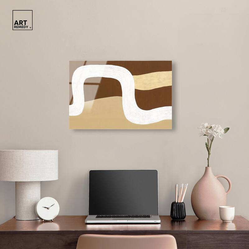 Minimal Wavy II Acrylic by Art Remedy, Ready to Hang