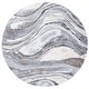 preview thumbnail 11 of 10, SAFAVIEH Cyrus Shag Eskarne Abstract 1-inch Thick Rug 5'5" Round - Grey/Beige - Round