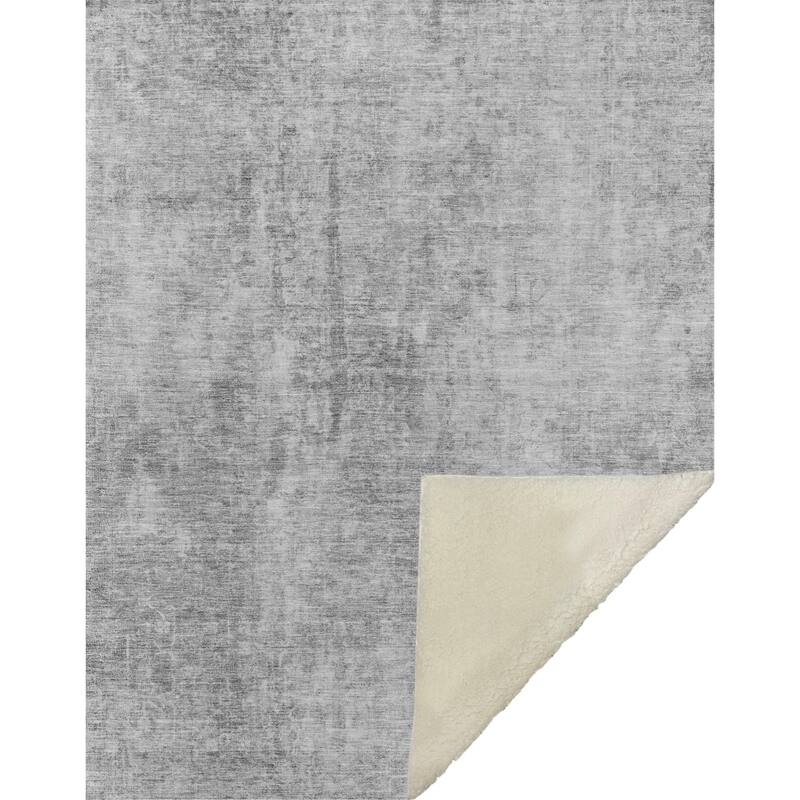 Premium Machine Washable Modern Abstract Sherpa Throw Blanket