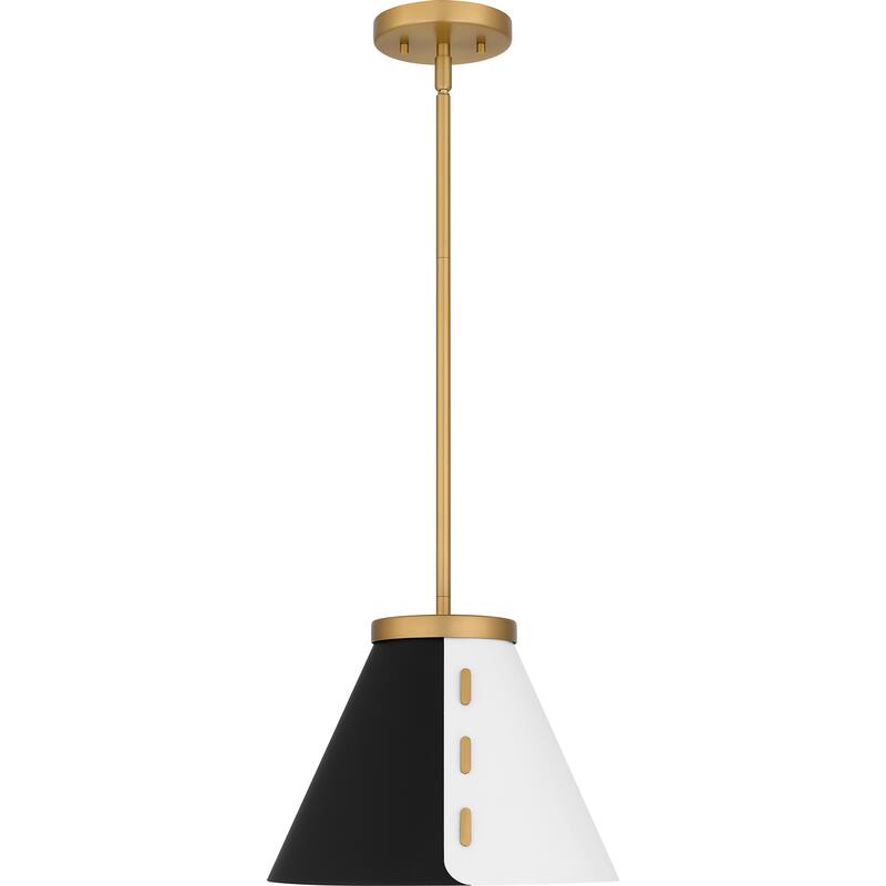 Trette 1-Light Brushed Weathered Brass Pendant Light