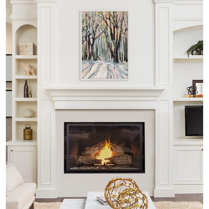 Kate and Laurel Sylvie Vermont Framed Canvas by Emily Kenney
