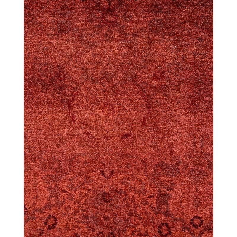 Fine Vibrance, One-of-a-Kind Hand-Knotted Area Rug - Pink, 6' 3" x 9' 3" - 6' 3" x 9' 3"