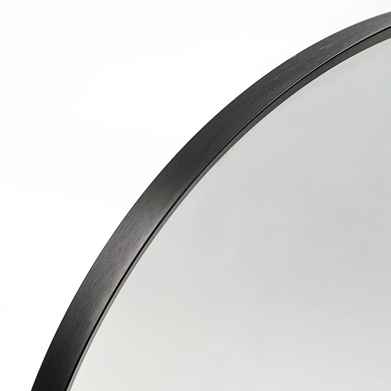 24x32 Inch Metal Framed Arched Bathrrom Mirror