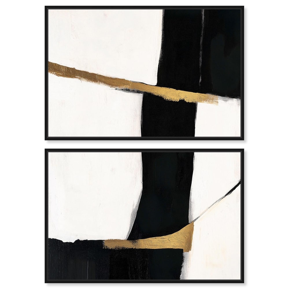 Weight of Black II Canvas Set of 2 by Art Remedy