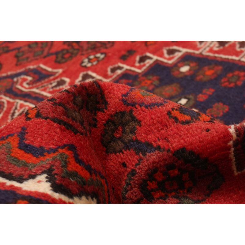ECARPETGALLERY Hand-knotted Andelz Red Wool Rug - 3'0 x 4'4