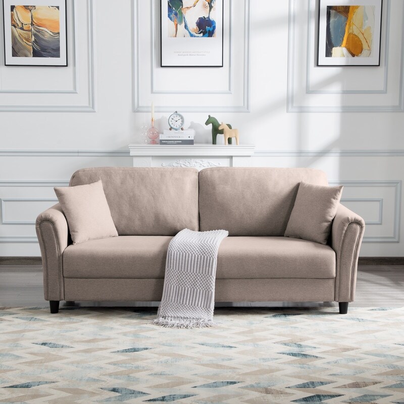 Modern Sofa Couches 81.5 Mid Century Loveseat Sofa