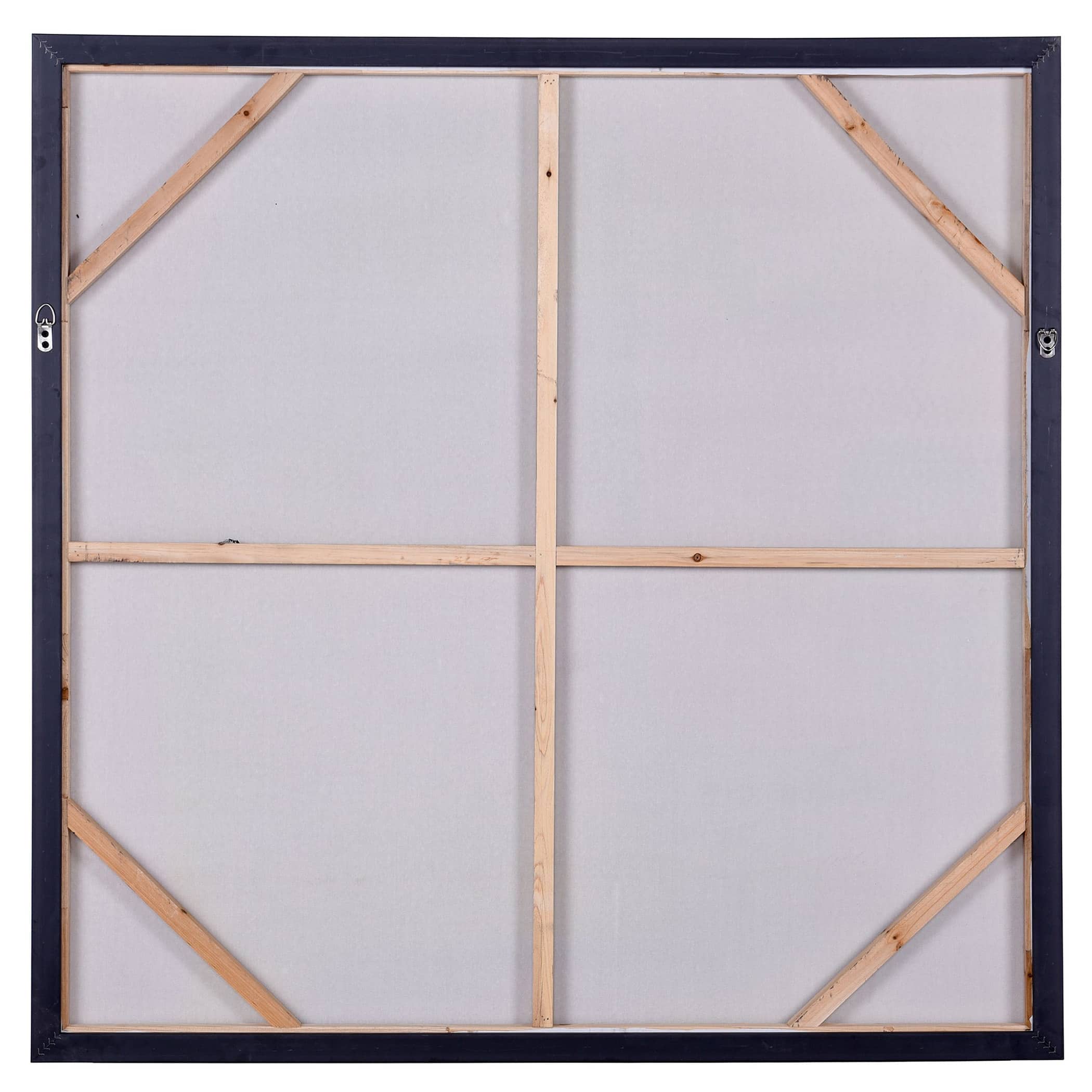 All In Color I Abstract Hand Painted Canvas Wall Art Black Frame