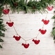 preview thumbnail 9 of 9, Glitzhome 6 Feet Metal Red Truck Christmas Garland Wall Hanging Decor