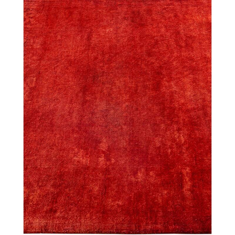 Contemporary Overdyed Wool Hand Knotted Runner - 2' 9" x 17' 10"
