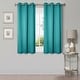 preview thumbnail 92 of 129, Superior Solid Machine Washable Room Darkening Grommet Curtains, Set of 2 42" x 63" - Aqua