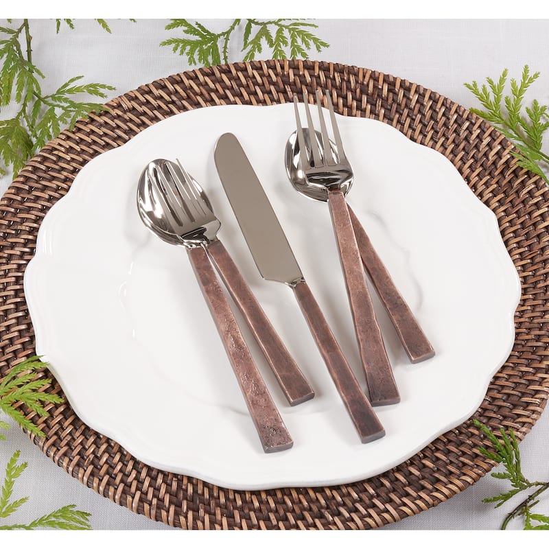Flatware Set With Flat Handle Design (Set of 5)