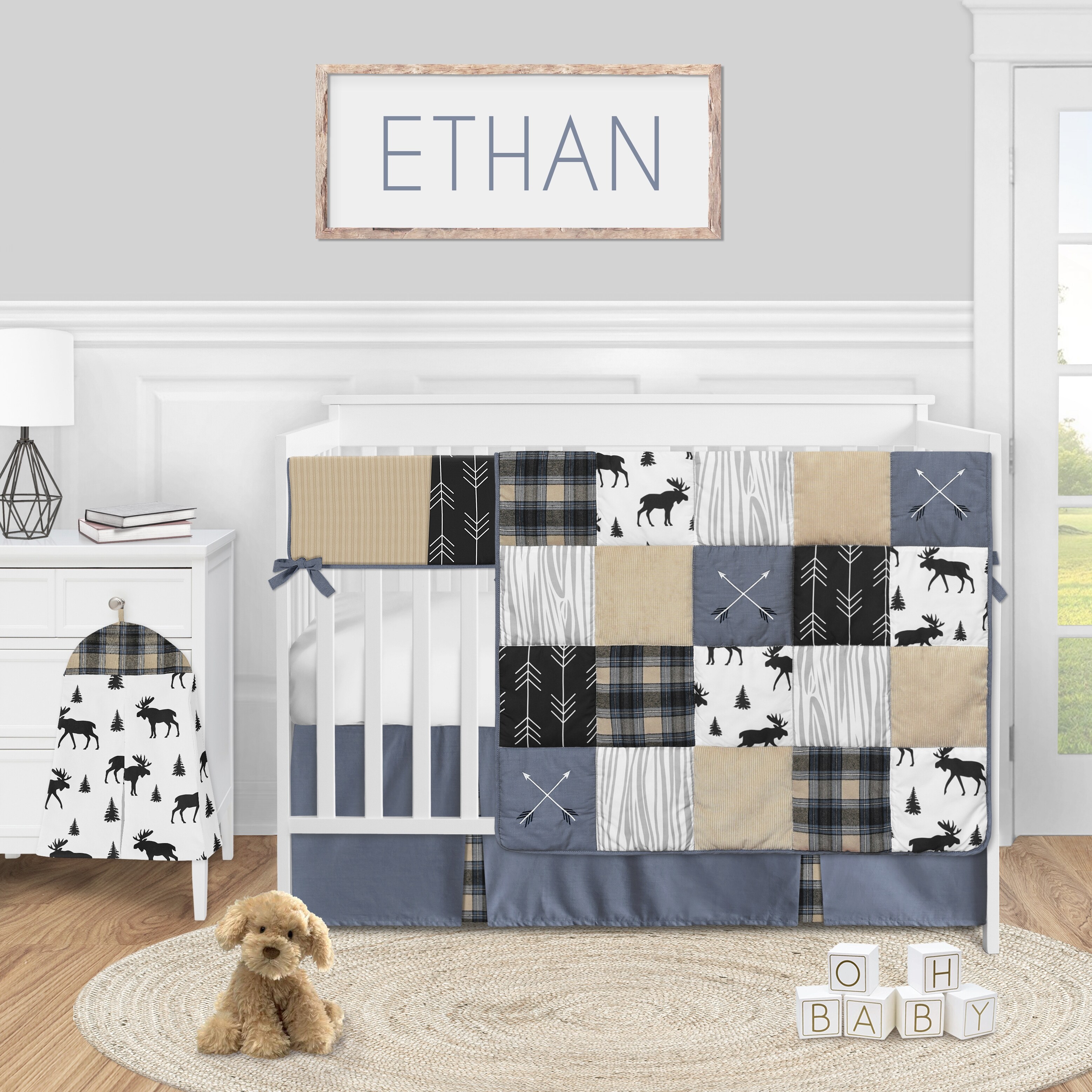 moose baby bedding