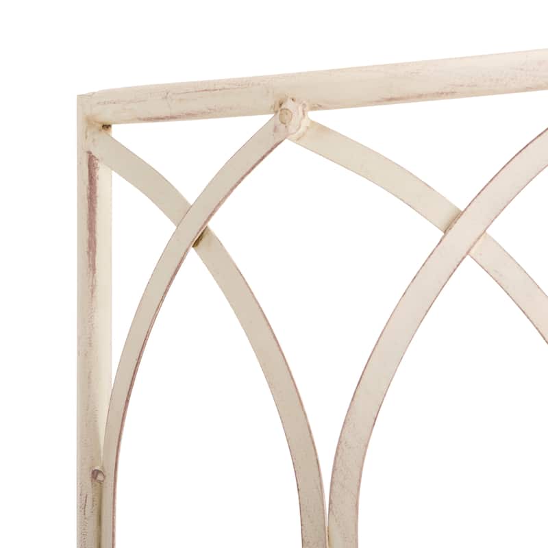 SAFAVIEH Nya Victorian Wrought Iron 50-inch Outdoor Tree Bench - 50 In. W x 24 In. D x 31 In. H - 50"W x 24"D x 31"H