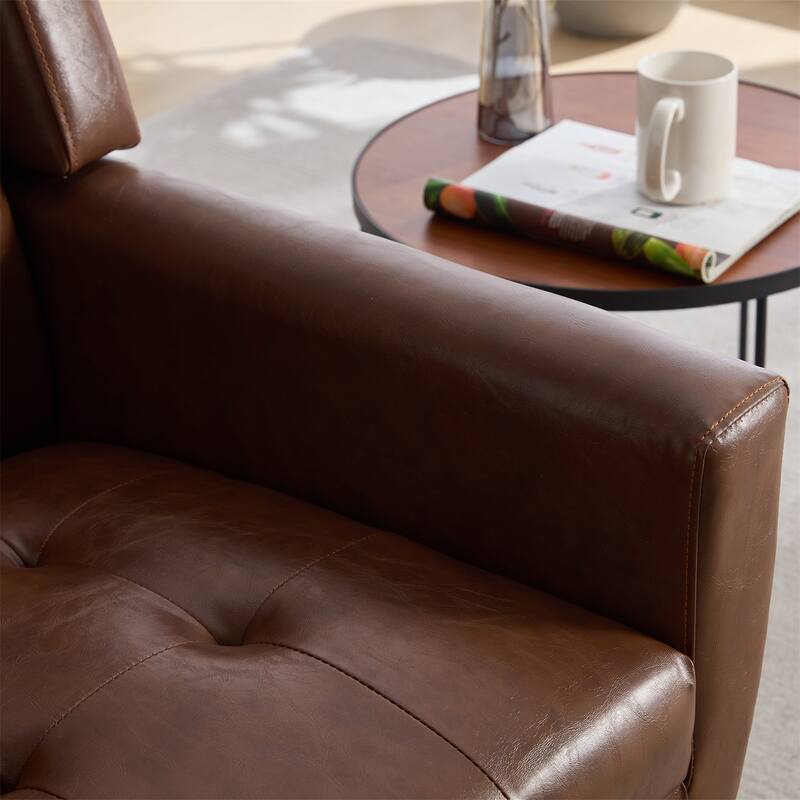 Modern Ergonomics Accent Chair with Black Legs