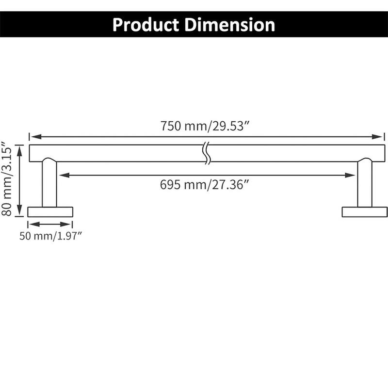 Wall Mounted Towel Bar 304 Stainless Steel Towel Rack