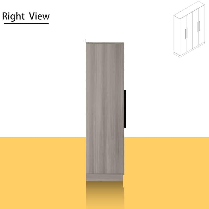 Timechee Large Armoire Wardrobe Closet Cabinet 4 Doors