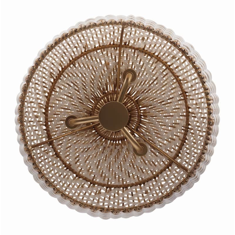 Zanzibar 3 Light Soft Gold Pendant - 14"W x 14"H x 14"D